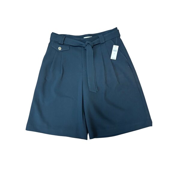 NEW Anthropologie Maeve Relaxed Trouser Shorts 4 NWT navy Size 6 - Picture 5 of 9